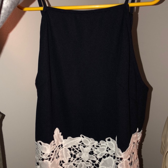 Shein Navy blue dress with white lace. - Picture 4 of 4